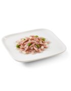 Schesir Complementary Adult Small XS-S Ton și Mazăre conservă hrană umedă câini (în aspic) 85g