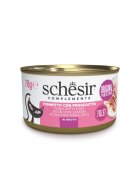 Schesir Complementary In Broth Ton și Șuncă conservă hrană umedă pisici (în supă) 70g