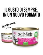 Schesir Complementary In Jelly Pui și Șuncă conservă hrană umedă pisici (în aspic) 70g