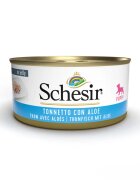 Schesir Complementary Puppy XS-XL Ton și Aloe Vera conservă hrană umedă câini junior (în aspic) 150g