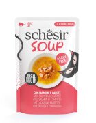 Schesir Complementary Soup Somon și Morcov plic hrană umedă fără cereale pisici (în supă) 40g