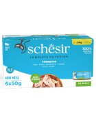 Schesir Complete Nutrition Multipack Ton conservă hrană umedă pisici (în aspic) multipack 50g x 6buc