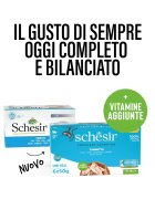 Schesir Complete Nutrition Multipack Ton conservă hrană umedă pisici (în aspic) multipack 50g x 6buc