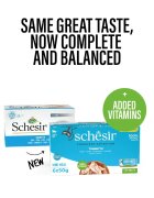 Schesir Complete Nutrition Multipack Ton conservă hrană umedă pisici (în aspic) multipack 50g x 6buc