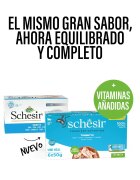 Schesir Complete Nutrition Multipack Ton conservă hrană umedă pisici (în aspic) multipack 50g x 6buc
