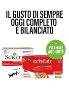 Schesir Complete Nutrition Multipack Ton și Creveți conservă hrană umedă pisici (în aspic) multipack 50g x 6buc