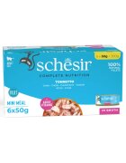 Schesir Complete Nutrition Ton conservă hrană umedă pisici (în supă) multipack 50g x 6buc