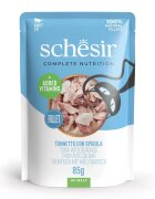 Schesir Complete Nutrition Ton și Biban plic hrană umedă pisici (în aspic) 85g