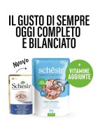 Schesir Complete Nutrition Ton și Biban plic hrană umedă pisici (în aspic) 85g