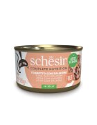 Schesir Complete Nutrition Ton și Somon conservă hrană umedă pisici (în aspic) 85g