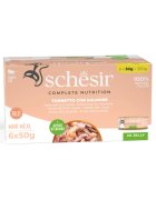 Schesir Complete Nutrition Ton și Somon conservă hrană umedă pisici (în aspic) multipack 50g x 6buc