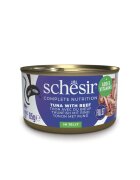 Schesir Complete Nutrition Ton și Vită conservă hrană umedă pisici (în aspic) 85g