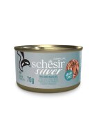 Schesir Silver Ton și Macrou conservă hrană umedă fără cereale pisici senior (în supă) 70g