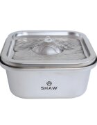 SHAW Clasic 8 fântână câini pătrat aplicație mobilă inox Clasic 8 fântână câini și pisici pătrat aplicație mobilă inox argintiu XS-M(4l)