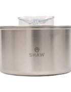 SHAW Clasic 9 fântână câini rotundă inox Clasic 9 fântână câini și pisici rotundă inox argintiu XS-M(4l)