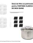 SHAW Clasic 9 filtre fântână argintiu 6buc