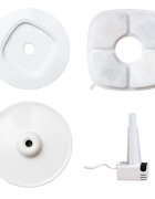 SHAW Fântână Ceramică fântână pisici rotundă sistem filtrare ceramică bej 2l