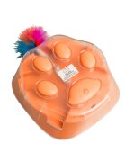 SHAW Lăbuță cu Pană Retractabilă & Incarcare USB jucărie interactivă pisici inteligente cu sunet plastic maro 1buc