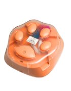 SHAW Lăbuță cu Pană Retractabilă & Incarcare USB jucărie interactivă pisici inteligente cu sunet plastic maro 1buc