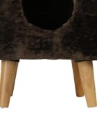 SHAW Linz taburet & culcuș integrat căsuța pătrată pisici MDF maro 35x35x50cm