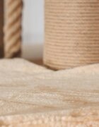 SHAW Madrid ansamblu de joacă pisici 4 etaje 1 căsuța MDF și pluș elemente de zgâriat elemente hamac bej 105x105x200cm