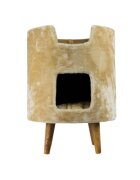 SHAW Oslo căsuța rotundă pisici MDF bej 45x45x60cm
