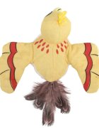 SHAW Pasăre cu Aripi Batante & Pene Naturale jucărie interactivă pisici inteligente cu sunet textil galben 17x20x7cm 1buc