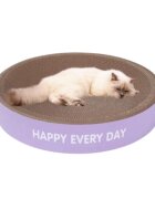 SHAW Patut scratcher pisici carton mov ⌀45cm