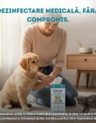 SHAW Pet Wipes cu Clorhexidina șervețele umede câini și pisici antibacteriene hidratant flacon 72buc