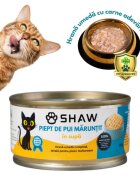 SHAW Piept Pui conservă hrană umedă fără cereale pisici apetit capricios (în supă) 80g
