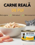 SHAW Piept Pui conservă hrană umedă fără cereale pisici apetit capricios (în supă) bax 80g x 12buc