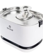 SHAW PRO V3 fântână câini dreptunghiulară senzor pompă inducție sistem filtrare PVC PRO V3 fântână câini și pisici dreptunghiulară senzor pompă inducție sistem filtrare PVC alb 2.5l