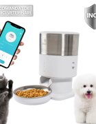 SHAW PRO V3 Mini hrănitor automat câini 1 bol rotund programabil aplicație mobilă PVC PRO V3 Mini hrănitor automat câini și pisici 1 bol rotund programabil aplicație mobilă PVC alb XS-S(2l)