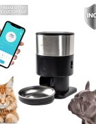 SHAW PRO V3 Mini hrănitor automat câini 1 bol rotund programabil aplicație mobilă PVC PRO V3 Mini hrănitor automat câini și pisici 1 bol rotund programabil aplicație mobilă PVC negru XS-S(2l)