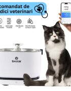 SHAW PRO V3 Smart fântână câini dreptunghiulară senzor aplicație mobilă sistem filtrare PVC PRO V3 Smart fântână câini și pisici dreptunghiulară senzor aplicație mobilă sistem filtrare PVC alb 2.5l