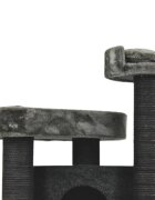 SHAW Roma ansamblu de joacă pisici 4 etaje 1 căsuța MDF și pluș elemente de zgâriat gri 60x60x134cm