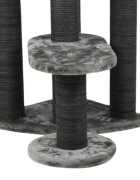 SHAW Roma ansamblu de joacă pisici 4 etaje 1 căsuța MDF și pluș elemente de zgâriat gri 60x60x134cm