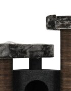 SHAW Roma ansamblu de joacă pisici 4 etaje 1 căsuța MDF și pluș elemente de zgâriat maro 60x60x134cm
