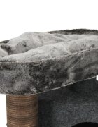 SHAW Roma ansamblu de joacă pisici 4 etaje 1 căsuța MDF și pluș elemente de zgâriat maro 60x60x134cm
