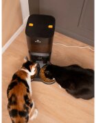 SHAW Smart hrănitor automat câini 2 boluri rotunde programabil aplicație mobilă PVC Smart hrănitor automat câini și pisici 2 boluri rotunde programabil aplicație mobilă PVC negru XS-S(7l)
