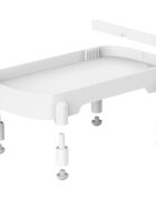 SHAW Tavă susținere si inălțare hrănitor automat suport castroane câini PVC Tavă susținere si inălțare PRO V3 hrănitor automat suport castroane câini și pisici PVC alb și negru 1buc