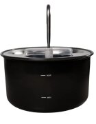 SHAW Tip Robinet fântână câini rotundă inox Tip Robinet fântână câini și pisici rotundă inox negru XS-M(4l)