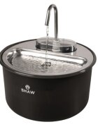 SHAW Tip Robinet fântână câini rotundă inox Tip Robinet fântână câini și pisici rotundă inox negru XS-M(4l)