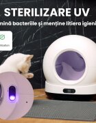 SHAW Ultra litieră automată pisici auto-curățare sterilizare UV aplicație mobilă bej 58.19x51.34x53 cm