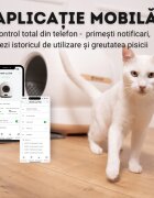 SHAW Ultra View litieră automată pisici auto-curățare sterilizare UV aplicație mobilă alb și negru 58.19x51.34x53 cm