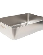 SHAW XL prag multifunctional & lopatica incluse litieră pisici cu ramă gri 60.8 29.3 cm