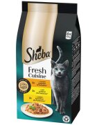 SHEBA Fresh Cuisine Taste of Paris Selectie Mixta cu Curcan Pui și Pasăre plic hrană umedă pisici (în sos) multipack 50g x 6buc