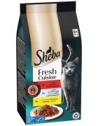 SHEBA Fresh Cuisine Taste of Paris Selectie Mixta cu Vita Pește și Ficat plic hrană umedă pisici (în sos) multipack 50g x 6buc