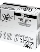 SHEBA Pasăre plic hrană umedă pisici (în sos) multipack 85g x 72buc