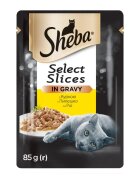SHEBA Select Slices Pui plic hrană umedă pisici (în sos) bax 85g x 28buc